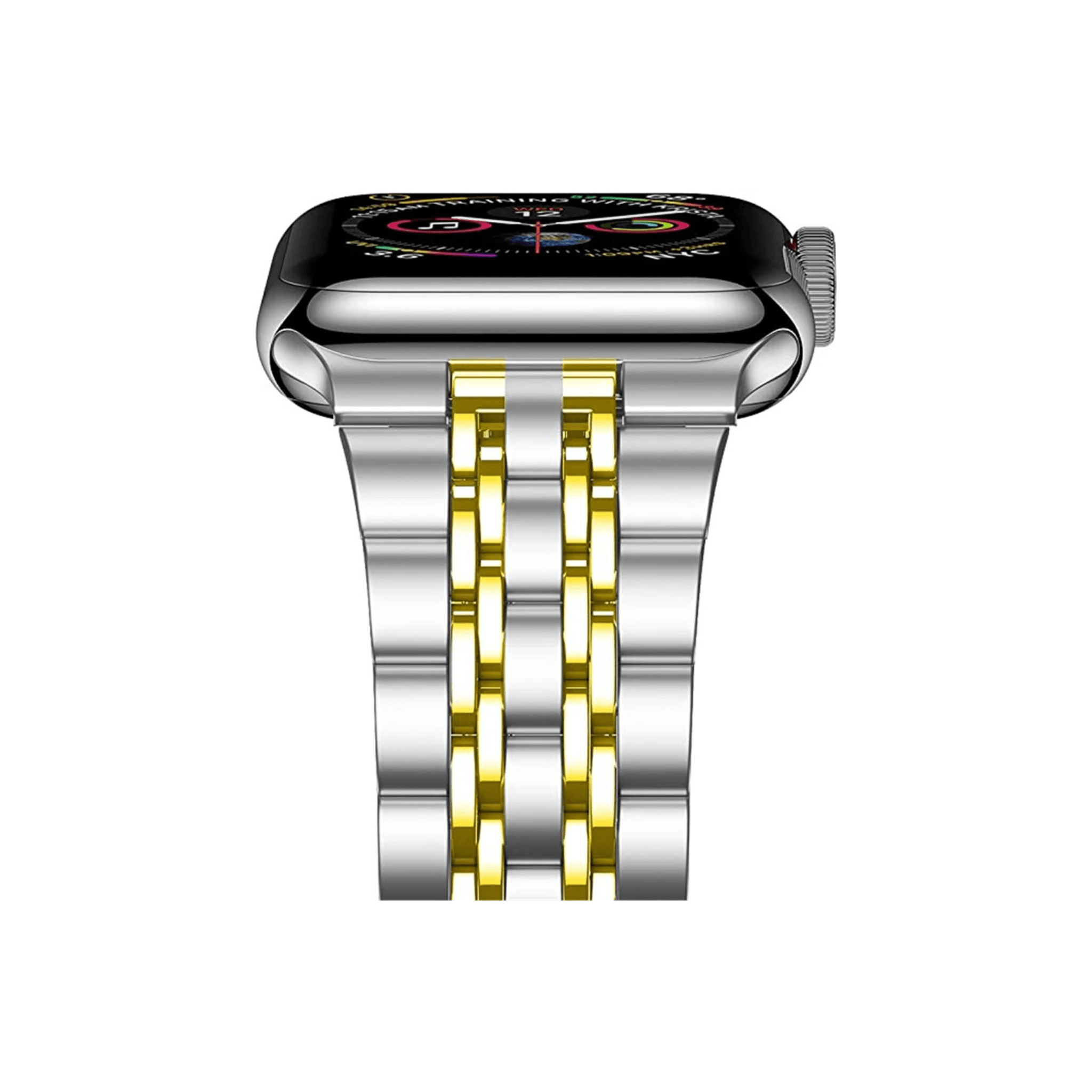 Allure Armband in Silber-Gold – zweifarbiger Edelstahl-Look mit eleganter Gliederstruktur